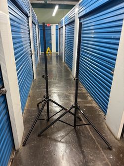 Pair ProLine SPK-AS-1G Adjustable Steel Tripod PA DJ Speaker Stands
