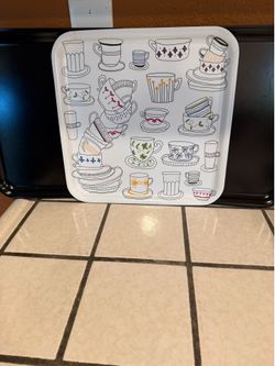Set of 3  square serving trays