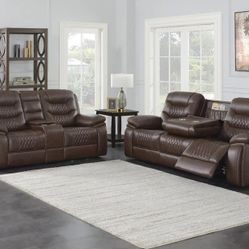 MANUAL RECLINING SOFA SET