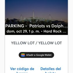 Yellow Parking Pass