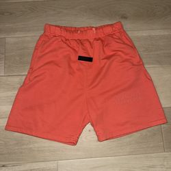 Fear of God Essentials Shorts Size Small – Coral/Orange