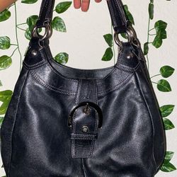Coach Black Leather Purse 