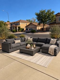 Gray Cloud Sectional Sofa w/ Chaise – Oversized 4-Piece Modular Deep Seat L-Shape