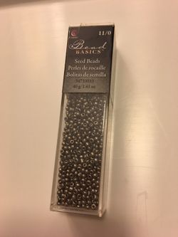 Jewelry Basics Glass Seed Beads 1.1oz-11/0 Gunmetal Seed Beads