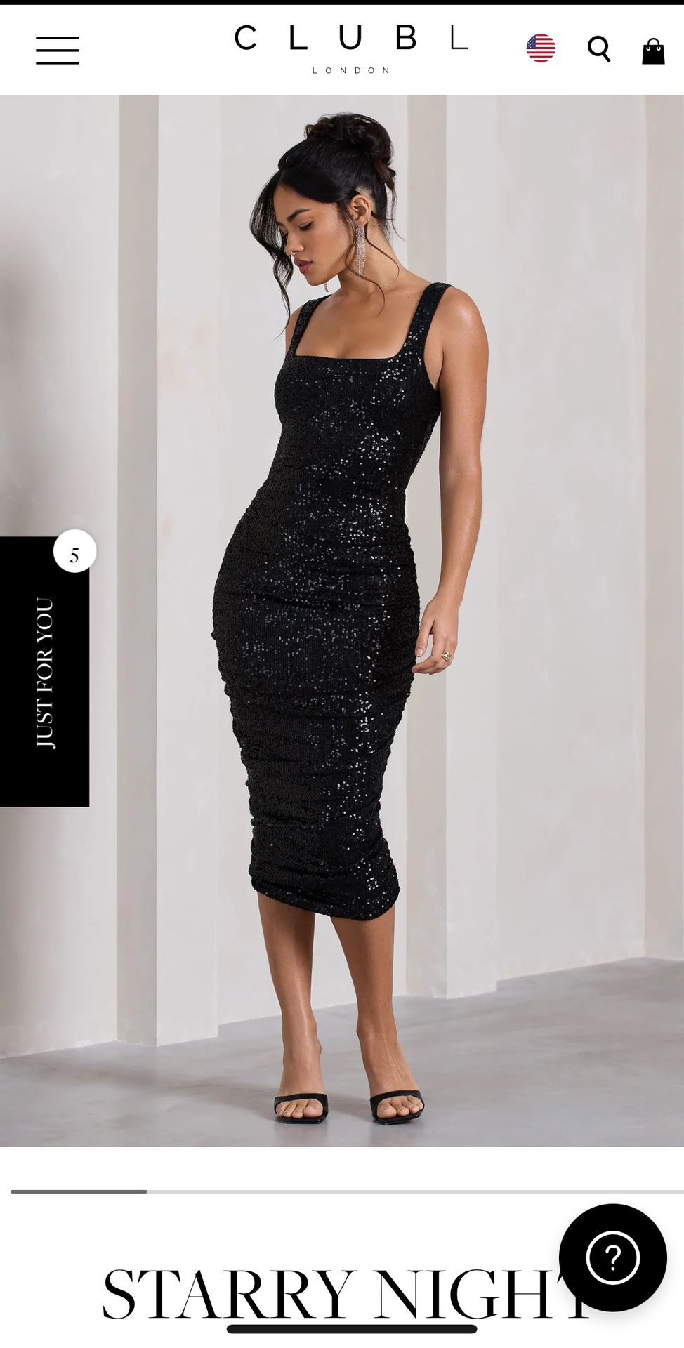 Black Midi Dress Size 2