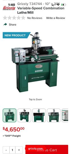Grizzly G0998 Variable-Speed Combination Lathe/Mill
