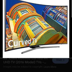 55 in  curved Samsung smart t.v.
