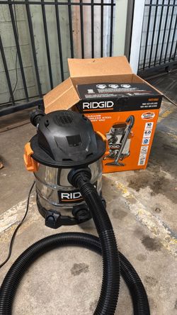 Ridgid 10gal stainless steel shop vac wet/dry
