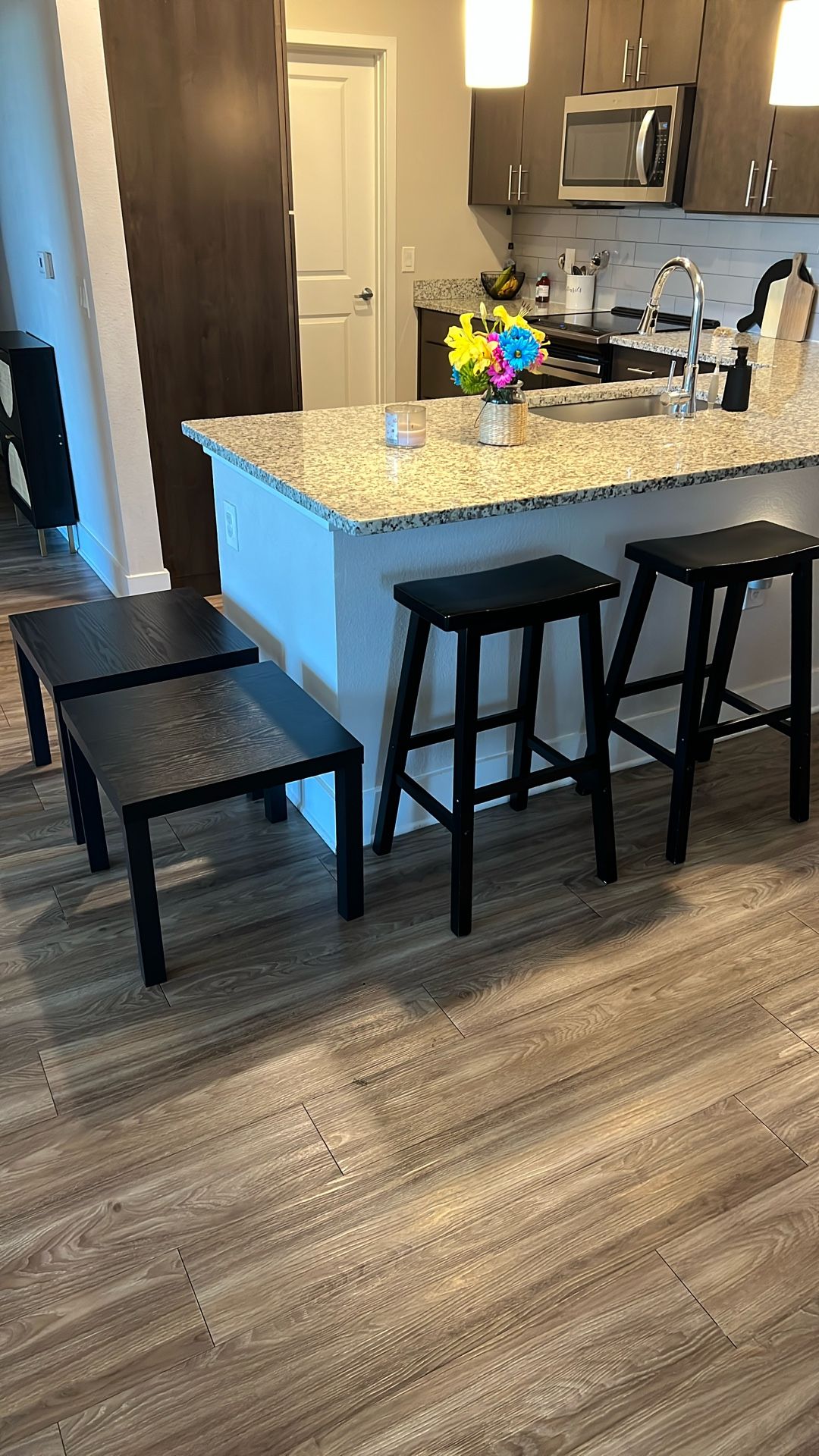 2 Barstools & 2 Side Tables