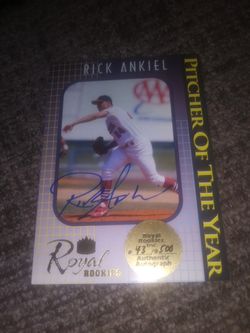 Rick ankiel limited autograph