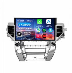 Car Radio Stereo Toyota Tundra 2014 2015 2016 2017 2018 2019 2020 2021 Wireless CarPlay Android Auto, 16” Touch Screen Head Units, Backup Camera