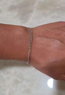 925 Silver Cuban Curb Bracelet