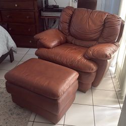 Brown Leather Chair 