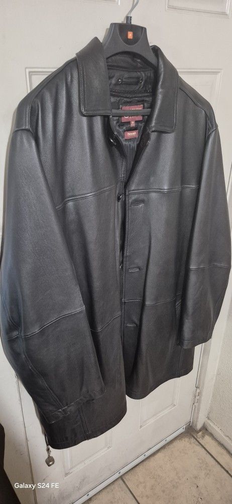 3XL mens Leather Jacket