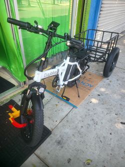 Euybike Electric Bicycle 30mph with Freego Trailer