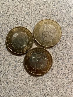 Mexican $20 Peso Commemorative Coins – Set of 3