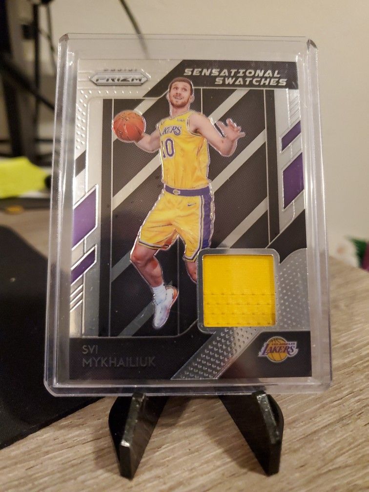 Lakers Svi Mykhailiuk Rookie Jersey Card