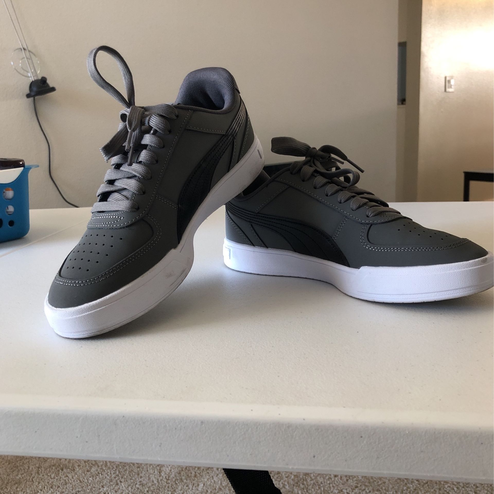 Brand New Pumas Only Use One Time Color Gray