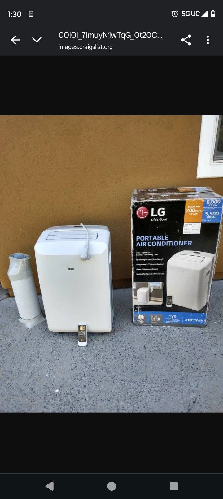 LG Quiet Portable Air Conditioner