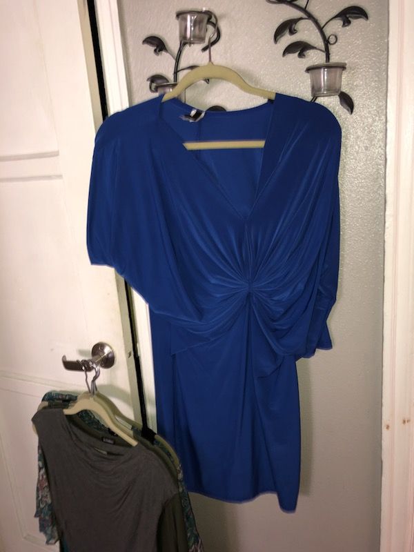Royal blue cocktail dress