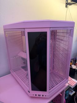 HYTE Y70 Modern Aesthetic Strawberry Milk PC Case With Pink Y70 Touch Display Upgrade