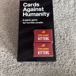 Exploding Kittens (Minis) And Cards Against Humanity Games