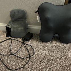 Heated back massager