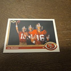 Joe Montana 1991 UPPER DECK/Taking Offers