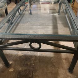 Antique Glass Table 