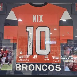 AUTOGRAPHED BO NIX FRAMED JERSEY W/CERTS. 850 OBO.
