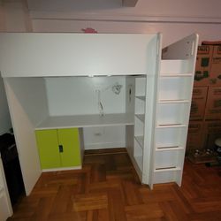 bunk bed with desk and closet. IKEA 