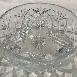 Unused Cut Crysta Bowl - 8 inch