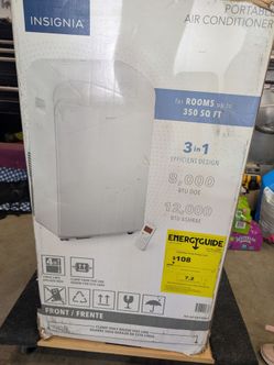 Insignia 3-in-1 Portable Air Conditioner 12000 BTU