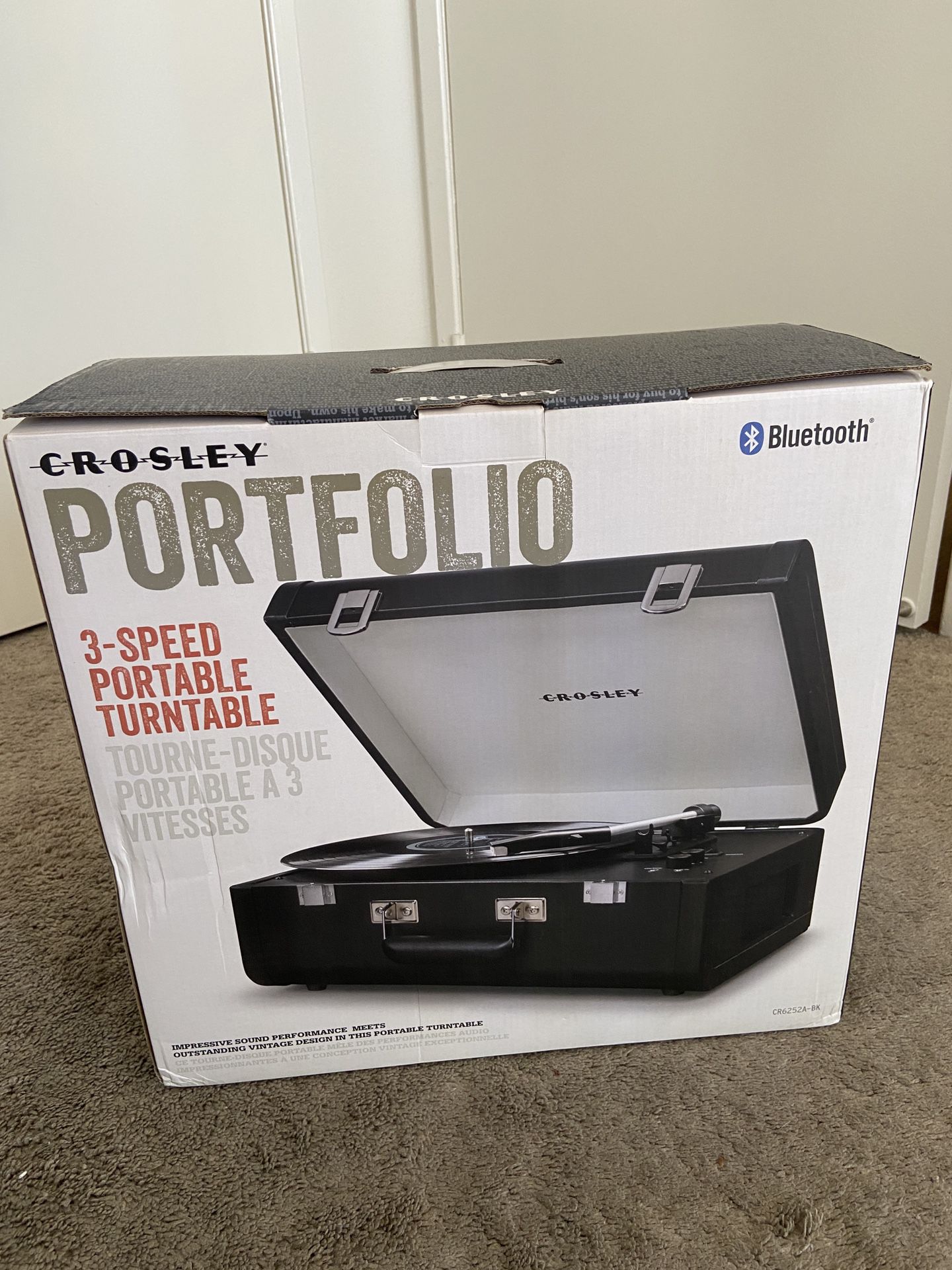 Crosley Record Player (open box, never used)