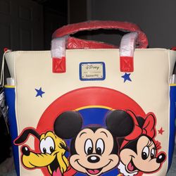 Loungefly Disney Mickey & Friends Classic Convertible Backpack & Tote Crossbody Bag
