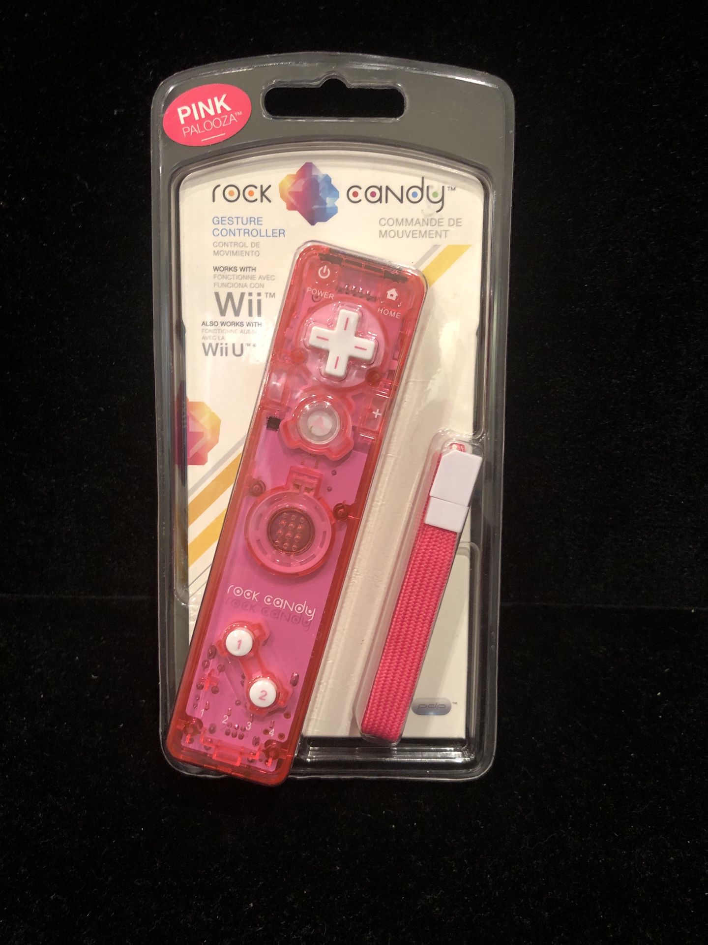 NIB Rock Candy Pink Palooza Remote Controller For Nintendo Wii/Wii U