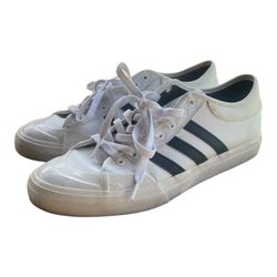 Adidas Matchcourt Men’s 11 White Leather Sneakers