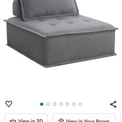 Oversized Gray Chair New 