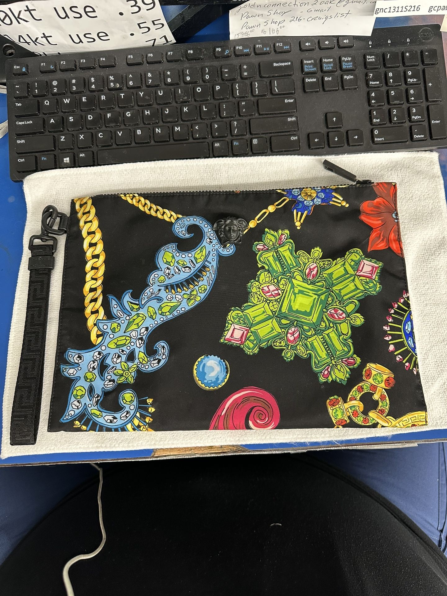 Versace - Jewelry Print Clutch Bag