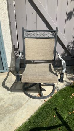 FREE Two Outdoor Swivel Rocking Chairs to Refinish