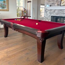 Pool Table 8ft ( Free Delivery & Set Up & New Color Felt Of Your Choice 