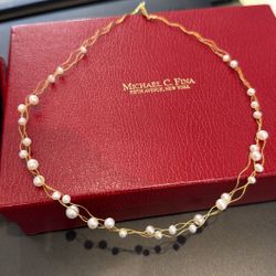 Beautiful 14k Yellow Gold With Pearls