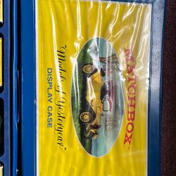 Models Of Yesteryear in display case16 Total  Made In England  . And five other matchbox cars.And Two made In ItalyRami Car made in France