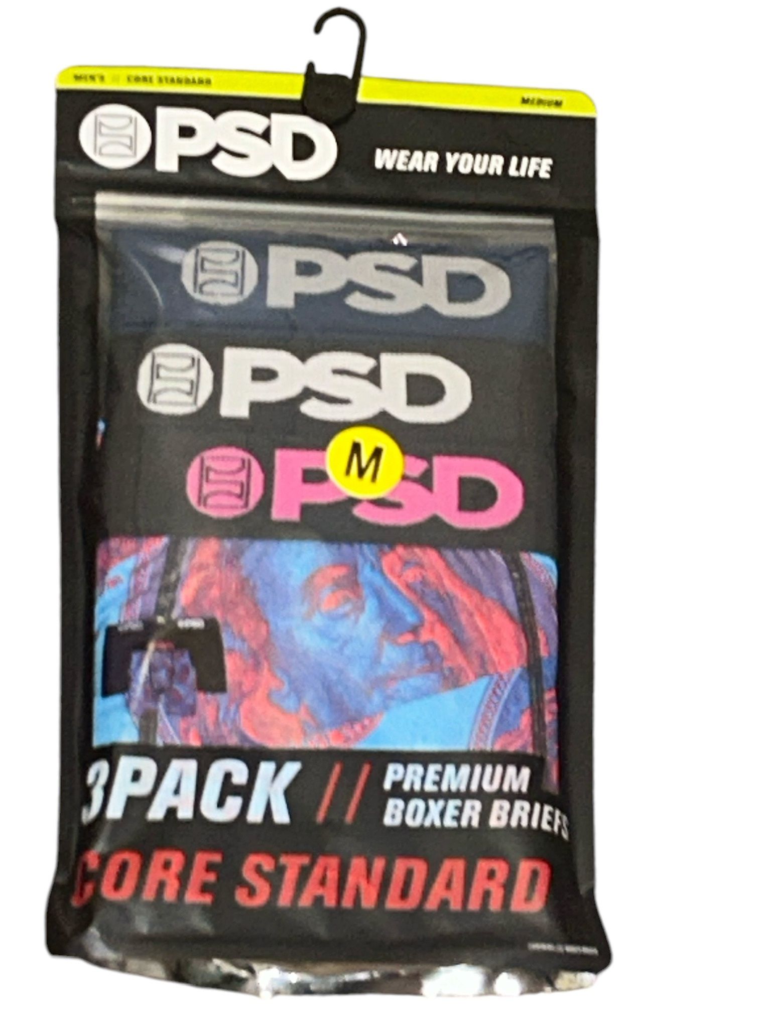 BRAND NEW SIZE:Medium-3 Pack PSD Colorful Benjamin Franklin Underwear