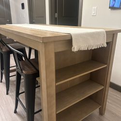 Counter Height Wood Table