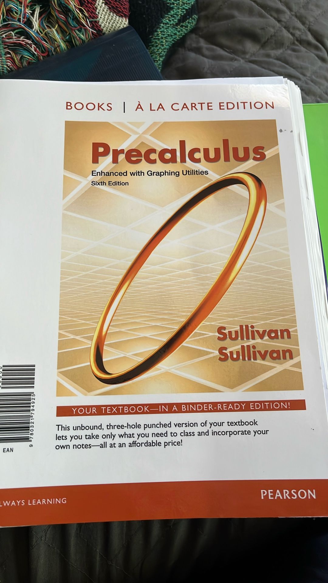 Pre-calculus and enhanced with graphing utilities sixth edition