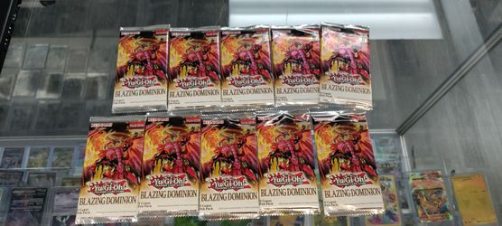 Yu-Gi-Oh blazing dominion pack lot of 10 bundle