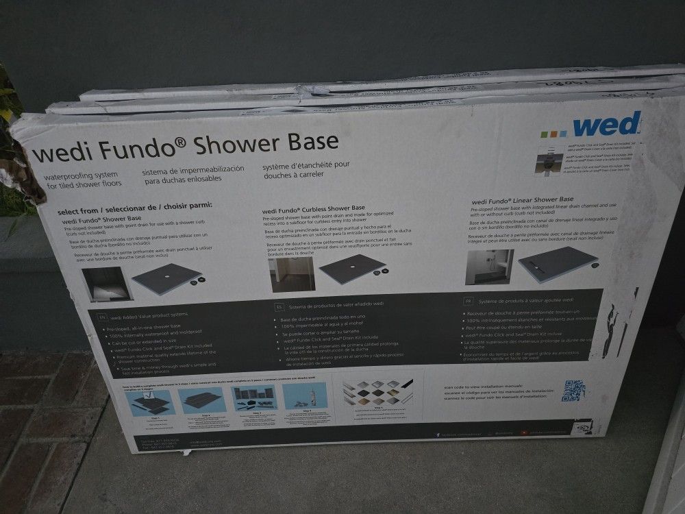 Wedi Shower Pan
