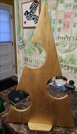 Handmade Gold Christmas Tree
