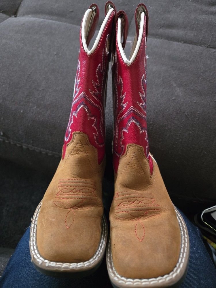 Old West Kids Boots Size 9.0
